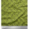 thumbnail image 1 of Soimoi Japan Crepe Satin Fabric Pug Dog Print Fabric by Yard 42 Inch Wide, 1 of 3