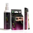 thumbnail image 1 of MinaiBrow Polvo de tinte natural negro con agua de rosas y cepillo en ángulo dúo | Tinte instantáneo para cejas a prueba de manchas para una de canas, 1 of 5