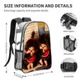thumbnail image 2 of Monchhichi Mochila transparente temática, resistente y duradera, bolsa see-through para trabajo, deporte, universidad y viaje, 31 × 43 cm, 2 of 6