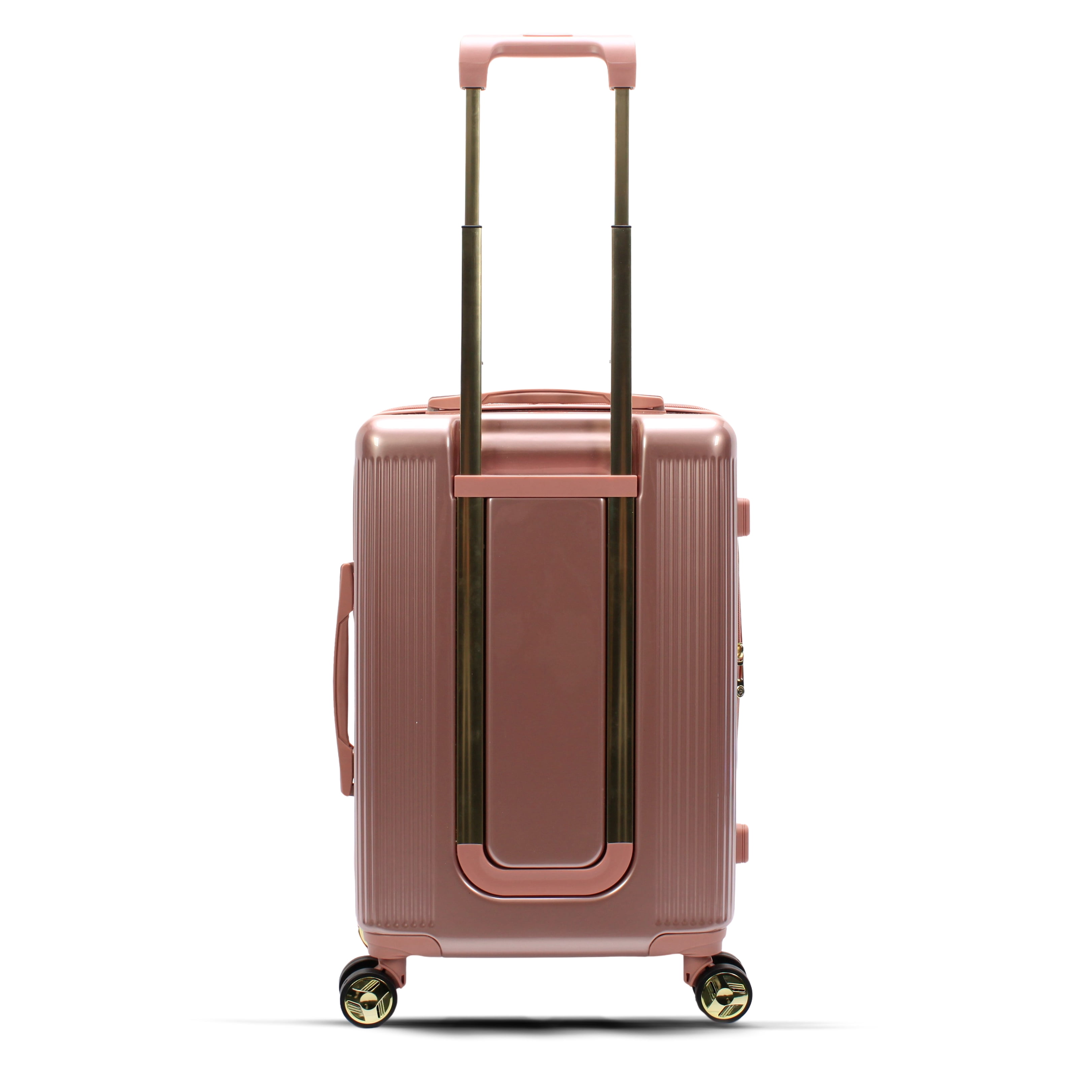 Protege 22 inch Carry-on Luggage Set with Luggage Tags, Blush Pink