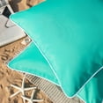 thumbnail image 4 of Phantoscope Outdoor Waterproof Decorative Throw Pillow for Patio, 18" x 18", Turquiose, 2 Pack, 4 of 6