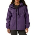thumbnail image 1 of RXMEKW Womens Spring Jacket, Reflective Striped Skiwear Jacket with Windproof and Water-Repellent Properties, 1 of 8