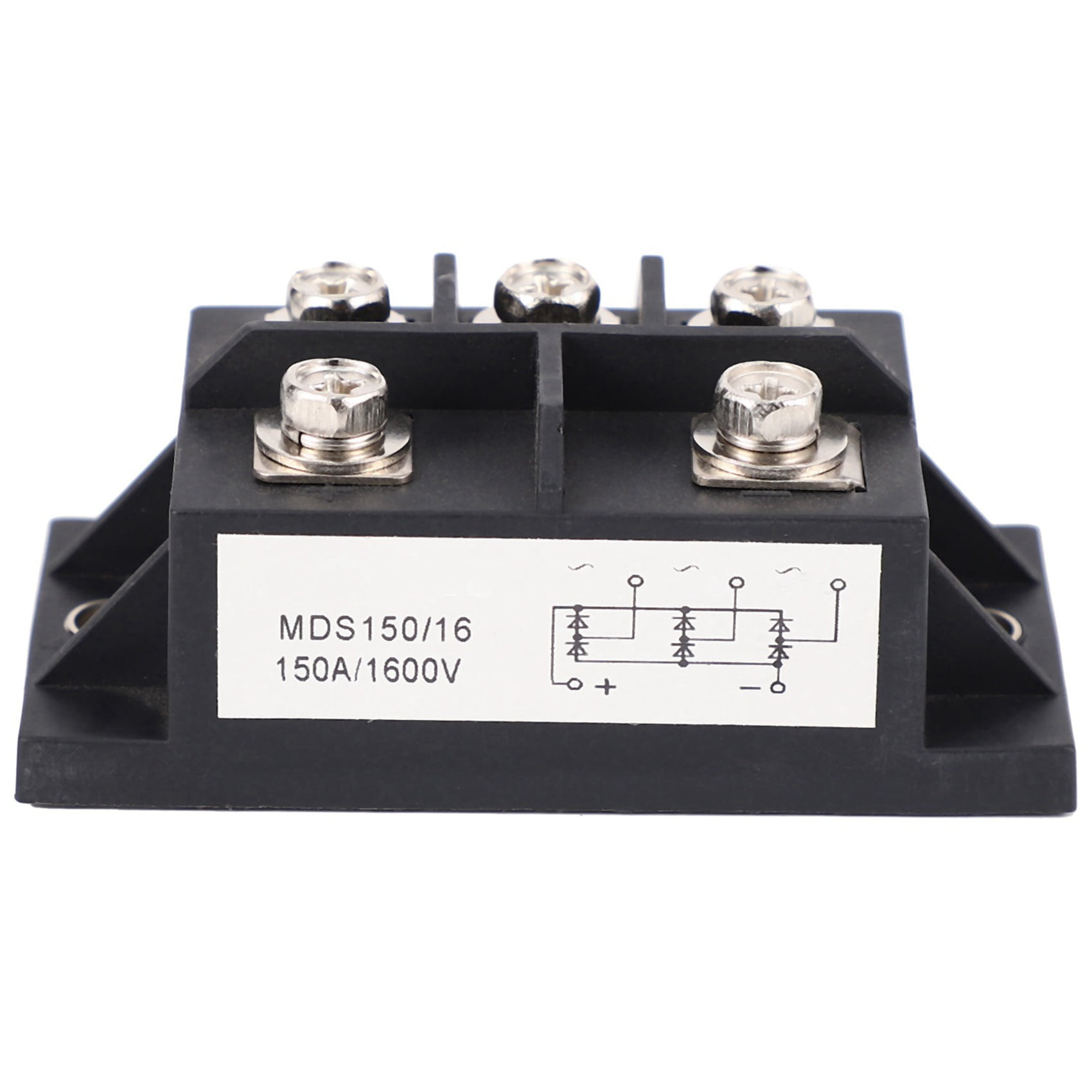 2X MDS150A 3-Phase Diode Bridge Rectifier 150A Amp 1600V Copper 150 Celsius 80X40X33mm Metal Case Diode Bridge Control