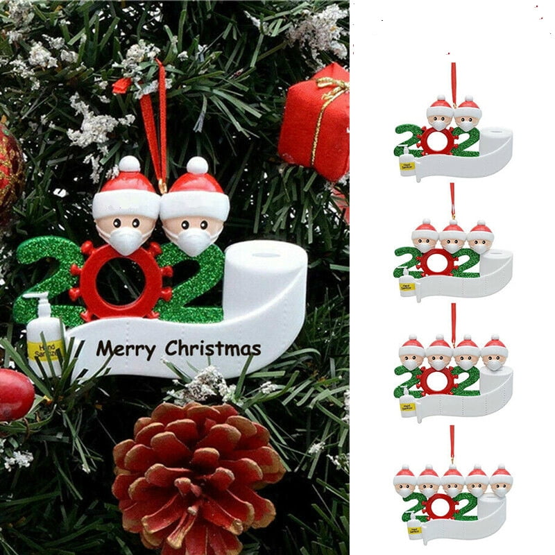 Merry Christmas 2020 Snowman 4" Shatter Proof Ball 2020 Christmas Ornament 