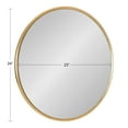 thumbnail image 6 of Kate and Laurel Caskill Round Framed Wall Mirror, Gold 24" Diameter, 6 of 8