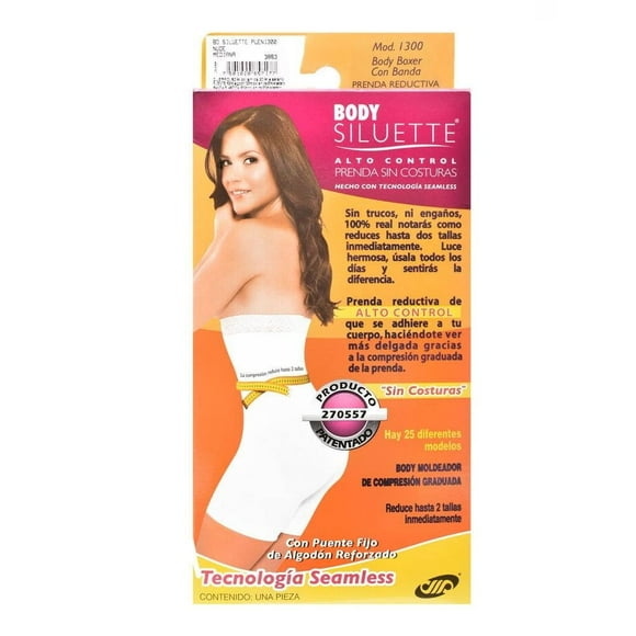 Faja Completa Body Siluette Talla M Body Bóxer Sin Costuras Nude