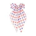 thumbnail image 2 of OAVQHLG3B 4th of July American Flag Hair Bows for Women, Ribbon Bow Hair Clips for Girls, Patriotic Long Tail Accessories for Girls, 2 of 6