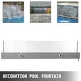thumbnail image 4 of VEVOR Fountain Spillway 36.2x3.2x8.1 Inch, Pool Waterfall Fountain 17 Colors Led, Pool Water Fall Kit with Remote, Pool Spillway Solid Acrylic Pool Waterfall for Garden Pond, Swimming Pool, Square, 4 of 9