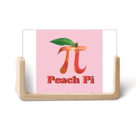 Calculating Mathematical Pi Peach Photo Wooden Photo Frame Tabletop Display