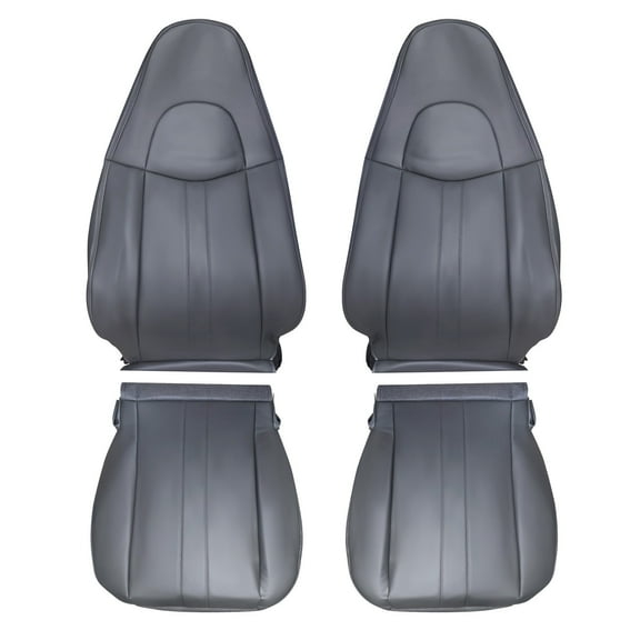 Maxpeedingrods Leather Seat Cover for Chevy Express & GMC Savana 1500 2500 3500 2003-2014 Dark Gray Passenger Sdie