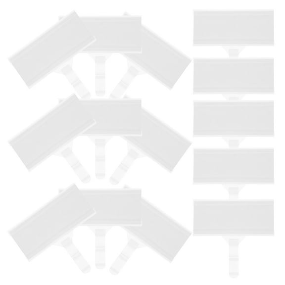 MLINS  20 Pcs Display Stand Erasable Labels for Storage Bins Key Small Transparent