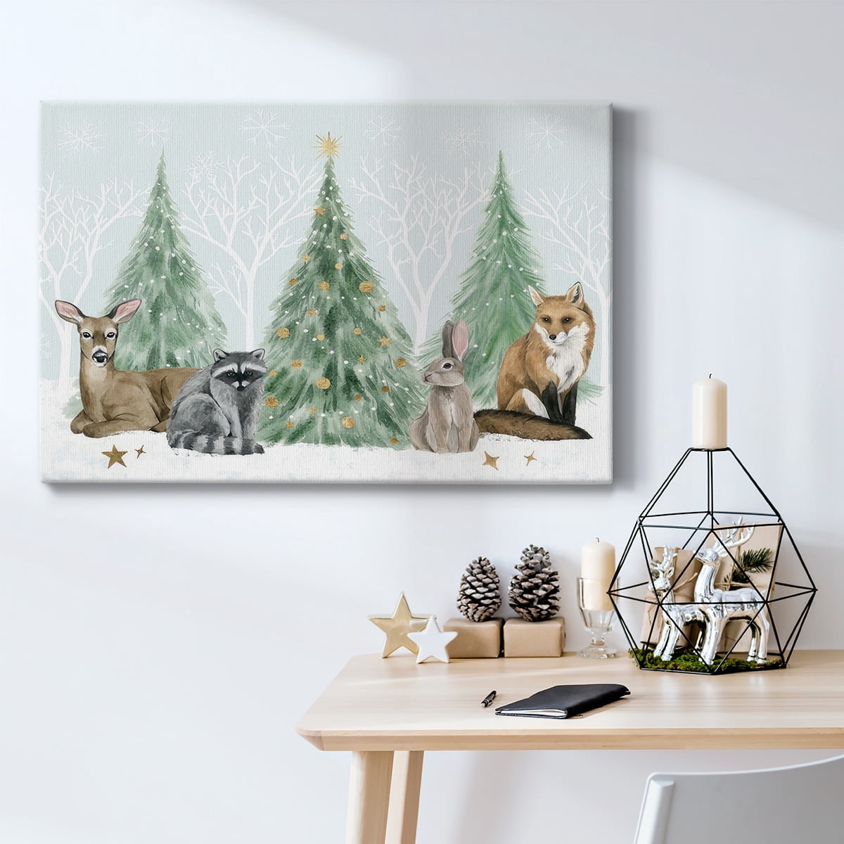 Christmas in the Forest Collection A- Gallery Wrapped Canvas