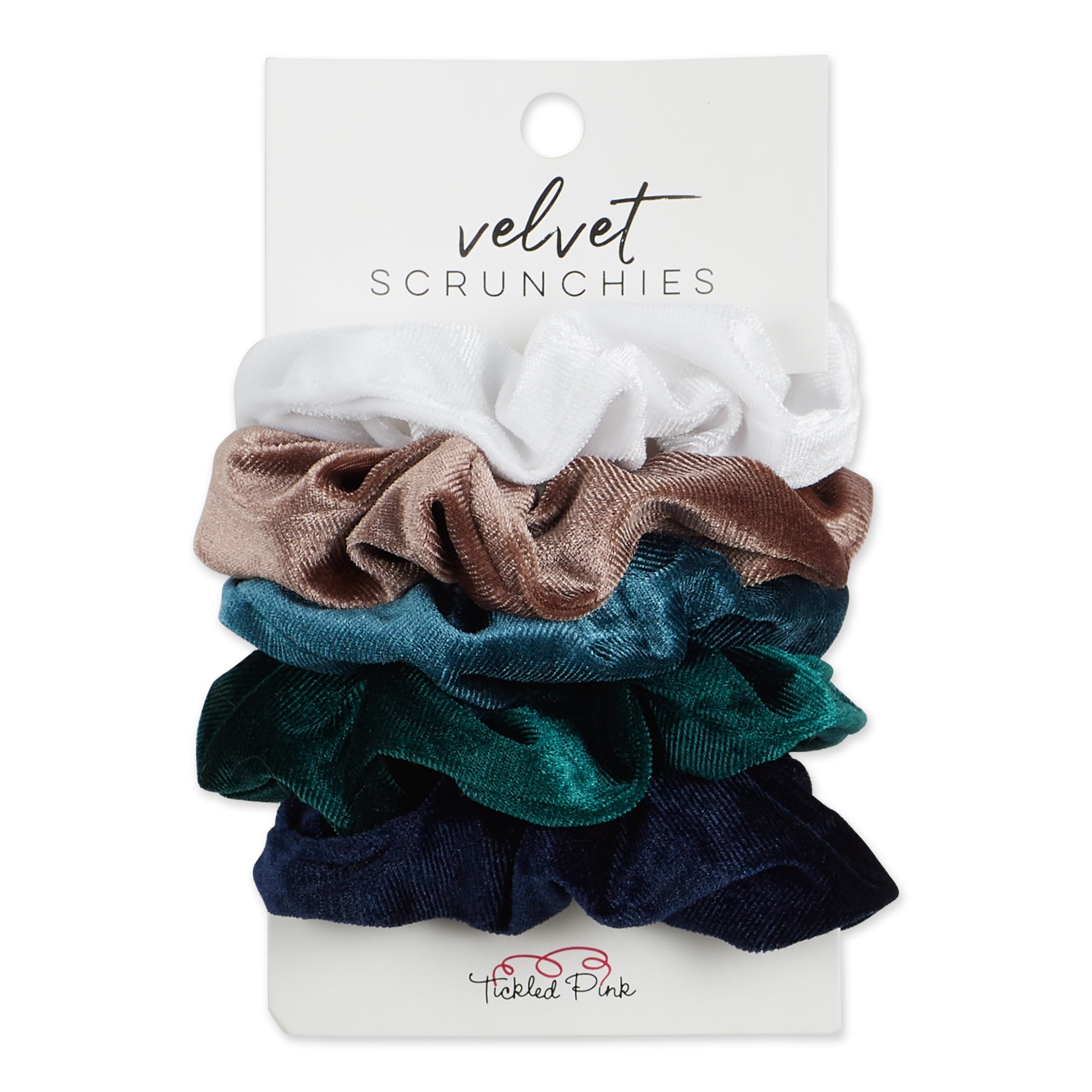 Hadley Wren Society Velvet Scrunchie 5-Piece Set