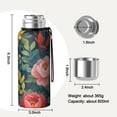 thumbnail image 7 of 20 Oz Pioneer Flower Coffee Tumbler Double Wall Insulated Stainless Steel Water Bottle | Metal Reusable Thermoses Flask with Cup Cap | Leak & Sweat Proof with Anti-Dust Lid, 7 of 7