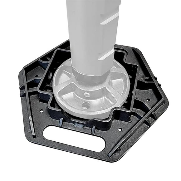 Go Rhino Jack Base Plate XG-RJ50040B El Gato; For Use With El Gato EG1 Hydraulic Jack; Black Anodized; Aluminum