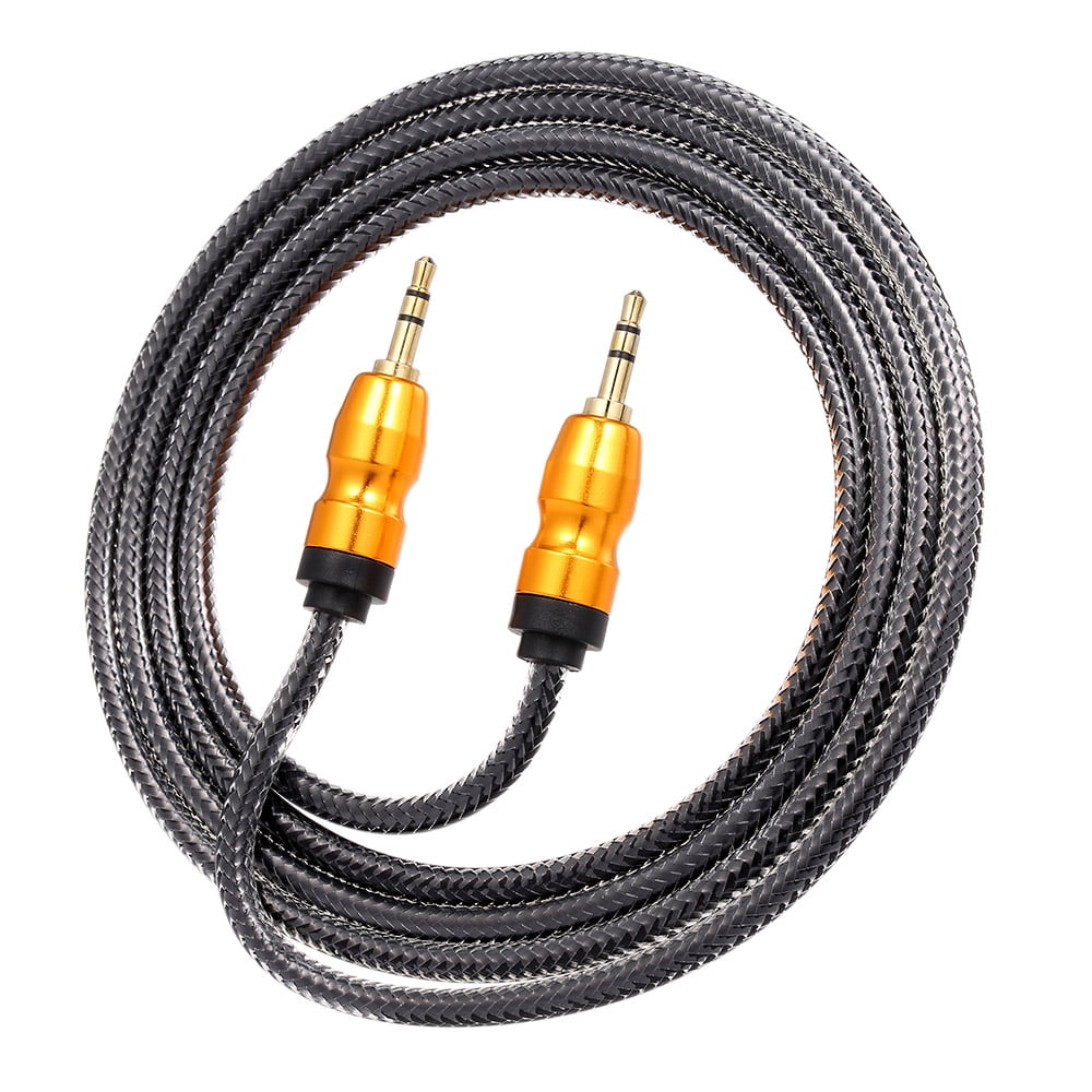 Câble Audio Auxiliaire Stéréo Jack 3.5mm Mâle - 1,5 Mètres - Pour Voiture, Enceintes, Connexion