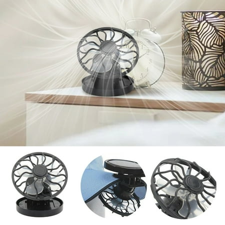

Summer Portable Mini Solar Powered Clip Fan Clip On Table Travel Mini Air Cooler For Mountain Climbing Camps And Wilderness Window Fan with Remote