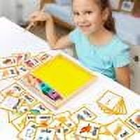 Wooden Sand Writing Tray, Letter Number Practice, Sensory Learning Tool, Magnetic Drawing Board, Kids Early Education, Portable Classroom Gift, Fine Motor Skill Development