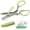 Green, variant on Herb Scissors Herb Stripper Set, Safe Cover, Cleaning Comb Multi-blade Herb Shears 2 IN 1 Herb Tools Kits