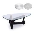 thumbnail image 4 of Unique Bargains M10 Thread 60mm Diameter Round Shape Aluminum Disc Hardware 4pack Aluminum Circle Disc Glass Top Adapter for Glass Table, 4 of 5