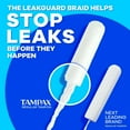thumbnail image 5 of Tampax Pearl Tampons Duo Multipack with LeakGuard Braid, Light/Regular Absorbency, Unscented, 34 Ct (4 Pack), 5 of 6