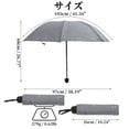 thumbnail image 2 of Unique Bargains Portable Manual Open Close Rain Umbrella Gray, 2 of 6