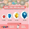 thumbnail image 5 of Airloons Pack of 4 Helium Tank Balloon Kit with 120 Latex Balloons | Helium Tank for Balloons at Home | Balloon Pump Kit for Birthday Decorations, Valentine's Day, Party, Home Decorations, 5 of 7