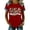 Red, variant on 250 Anniversary USA Shirt Womens Tops Jean Shirts for Women Denim Patchwork Short Sleeve Crew Neck Shirts 1776-2026 250Th American Birthday Flower Printed Shirt Graphic Tees Black L