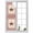 Red, variant on Window Privacy Film Western Texas Star Retro Stained Glass Window Film Decorative Sun Block Window Cover Rustic Vintage Farm Red Beige Plaid Window Clings Static Sticker for Bathroom 17.7"x39.3"
