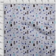 thumbnail image 3 of oneOone Polyester Spandex Light Blue Fabric Christmas Fabric For Sewing Printed Craft Fabric By The Yard 56 Inch Wide, 3 of 5