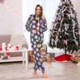 thumbnail image 7 of FORMRS Onesies Pajama for Adults Unisex Hoodie Winter Jumpsuit One Piece Sleepwear, Sizes S-2XL, Colorful Candies, 7 of 7