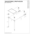 thumbnail image 4 of Kingston Brass VBH242030SB Templeton 30" Tall Wall Mounted Brass Lavatory Console Legs -, 4 of 5