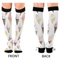 thumbnail image 4 of FORMRS Womens Knee High Socks Casual Long Thick Travel Daily Wear, 1 Pair, Ice Cream Pattern, 4 of 6