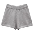thumbnail image 4 of IWRICH Women's Micro Shorts Knit Low Rise Booty 20s Mini Shorts Solid Color Elastic Waisted Stretchy Homewear Light Gray One Size, 4 of 6