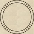 thumbnail image 1 of Ahgly Company Machine Washable Indoor Square Transitional Moccasin Beige Area Rugs, 5' Square, 1 of 7