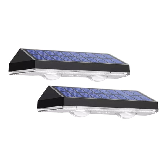 Naiovety Amplia aplicación de luz solar para cercas en jardines y escaleras Lámpara de luces solares para exteriores de amplia aplicación Iluminación y accesorios 3 colores de luz 2 piezas