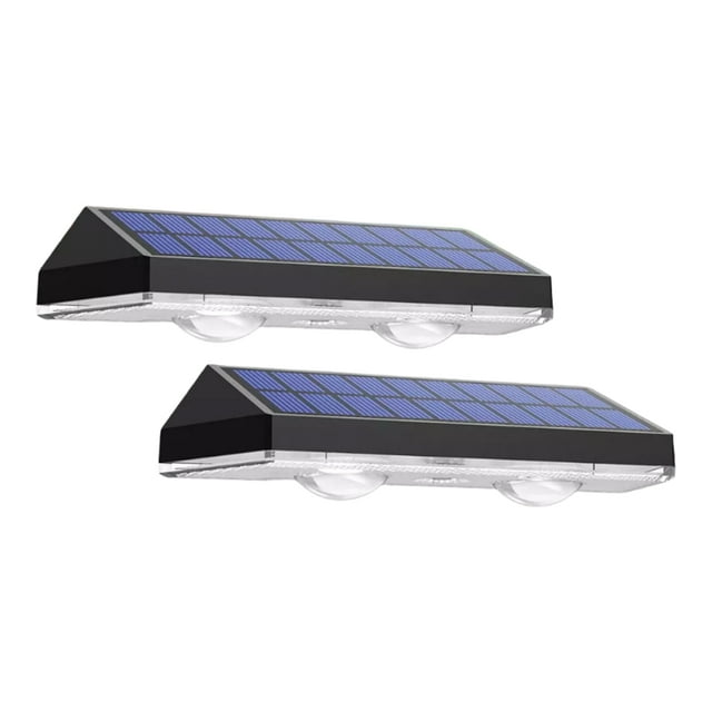 Aplique de pared solar Toystoory para exteriores 2 piezas luz colorida