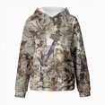 thumbnail image 5 of Staki Girl's Camo Hoodies Long Sleeve Hooded Sweatshirts Camouflage Pullover Tops 2-12Y(Gray,2-3 Years), 5 of 6