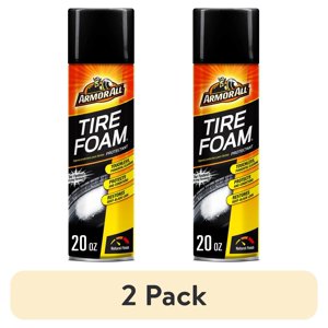 Armor All Tire Foam, Car Cleaning Foam and Wheel Cleaner, 20 oz (2-Pack)