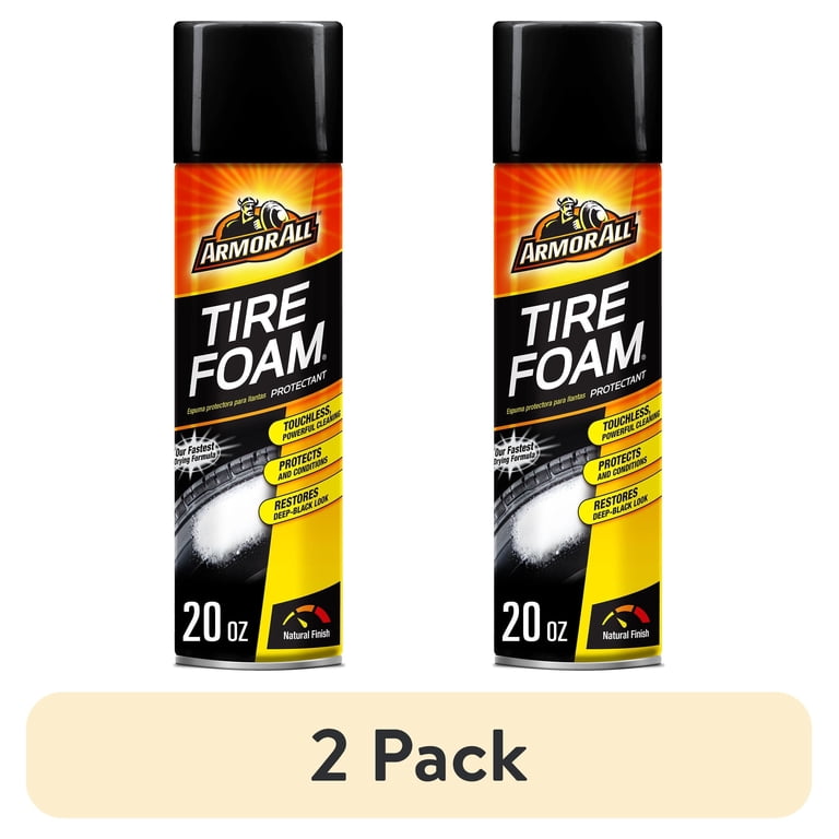 Armor All Tire Foam, Car Cleaning Foam and Wheel Cleaner, 20 oz (2-Pack) photo 1