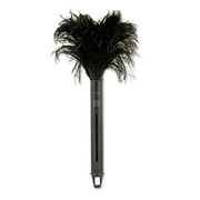 UNISAN Retractable Feather Duster, Black Plastic Handle Extends 9 to 14 Inches (914FD)