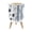 Color 1, variant on Beach Small Trash Can with Lid Ocean Sea White Blue Water Ocean Gradients Blues 1.8 Gallon Dog Proof Trash Can Round Garbage Can Waste Bin Wastebasket for Bathroom Bedroom Living Room