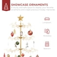 thumbnail image 2 of Árbol de Navidad Best Choice Products, hierro forjado, oro de 6 pies, 2 of 7