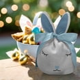 thumbnail image 5 of Bolsas de dulces estilo conejito de Pascua, coloridas, decorativas, no tejidas, para refrigerios, suministros para fiestas, bolsas de regalo, 5 of 5