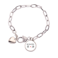 thumbnail image 1 of Pulsera de cadena de corazón Unbranded Kusatsu Japaness 7.5 pulgadas, 1 of 3