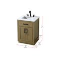 thumbnail image 2 of Elegant Kitchen and Bath Alden 24 Inch Single Bathroom Vanity In Chestnut Brown, 2 of 13
