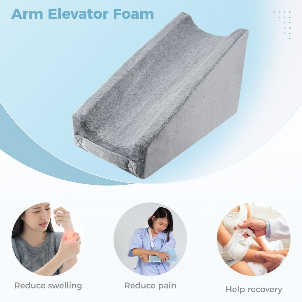 Foam Arm Elevator, Ergonomic Arm Wedge Pillow, Soft Sponge Elbow Support Pillow for Bed Sores, Recovery Care, Sleeping, Rest