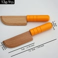 thumbnail image 3 of Cuchillo de madera para niños de 3 piezas, cuchillo para cortar cuchillos para niños, cuchillos para cocinar, herramienta de cocina para niños de 2 a 10 años, 3 of 5