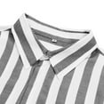 thumbnail image 2 of Thrilos Button Up Shirts for Men Striped Long Sleeve Tops Casual Button Down Shirts Business Dress Shirts, 2 of 7
