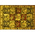 thumbnail image 1 of Ahgly Company Machine Washable Indoor Rectangle Persian Yellow Traditional Area Rugs, 4' x 6', 1 of 4
